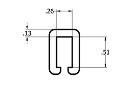1/2'' x 1/4'' C Channel 1/2'' x 1/4'' C Channel