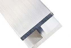  Alüminyum H bölümü 7/8 x 1-1 / 2 x 3/16