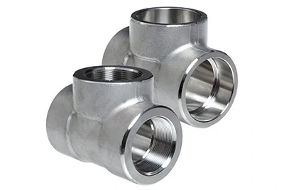Socket weld aluminum pipe tee fitting