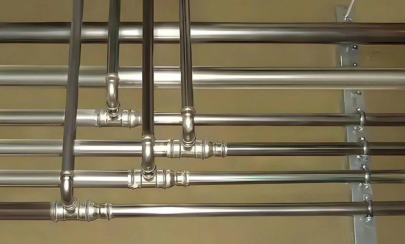 low and medium-pressure piping system