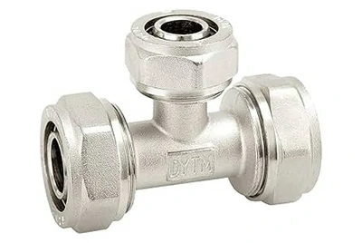 Compression aluminum pipe tee fitting
