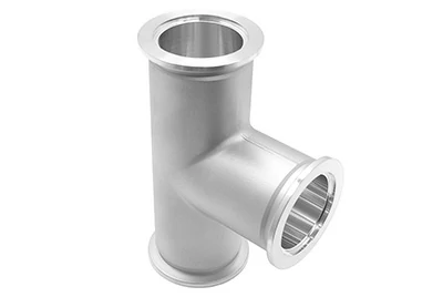 Flanged aluminum pipe tee fitting