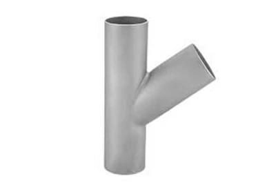 Slant aluminum pipe tee fitting