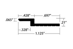 อลูมิเนียม Z Bar – .428 อลูมิเนียม Z Bar – .428
