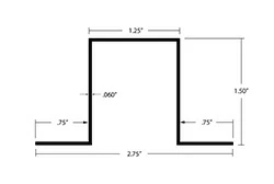 2-3 / 4 بوصة × 1.4 بوصة × 1.495 بوصة 1-1 / 2 2-3 / 4 بوصة × 1.4 بوصة × 1.495 بوصة 1-1 / 2