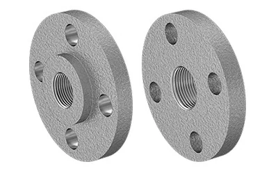Aluminum threaded pipe flange