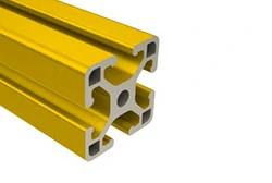Yellow anodized t-slot