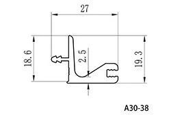 Stock sizes of G profile aluminium Stock sizes of G profile aluminium