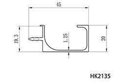 Stock sizes of G profile aluminium Stock sizes of G profile aluminium