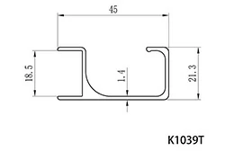 Stock sizes of G profile aluminium Stock sizes of G profile aluminium