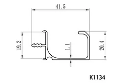 Stock sizes of G profile aluminium Stock sizes of G profile aluminium