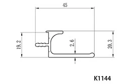 Stock sizes of G profile aluminium Stock sizes of G profile aluminium