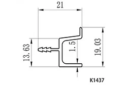 Stock sizes of G profile aluminium Stock sizes of G profile aluminium