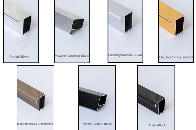 Surface finishes of G profile aluminium