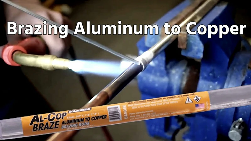 brazing aluminum to copper