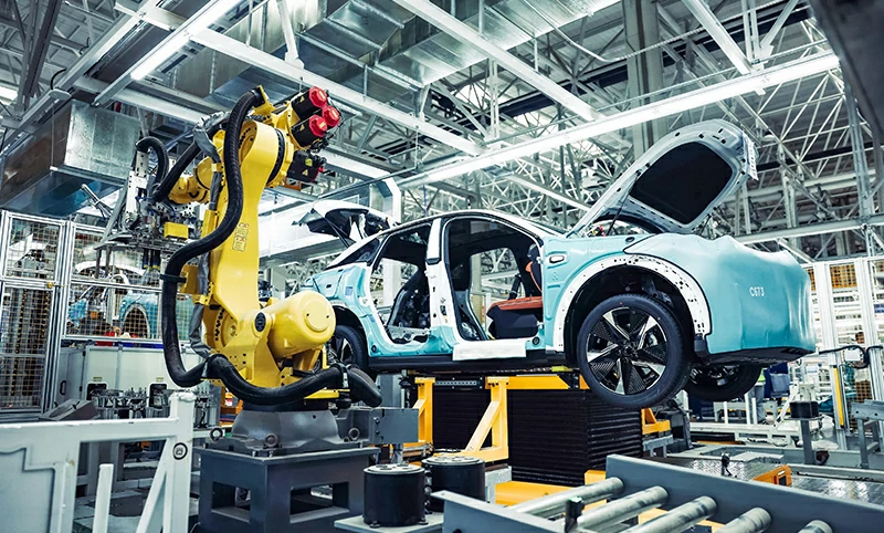 Automobile fuel tank and body parts welding