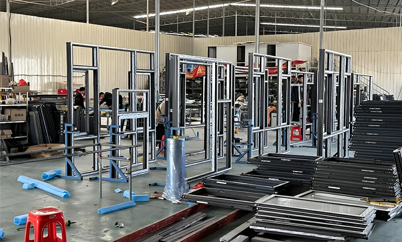 Aluminum door and window frames and anodized decorative parts welding