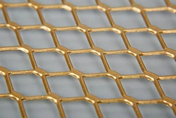 Gold expandable aluminum mesh