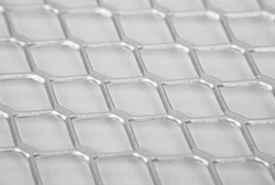 Silver expandable aluminum mesh