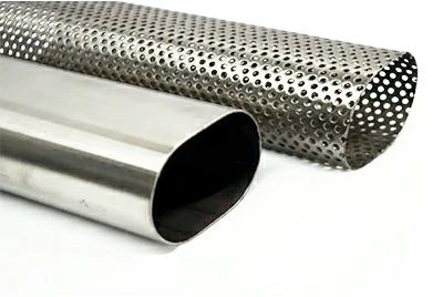 Oval Perforated Aluminum Tube
