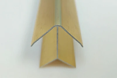 Gold anodized double angle aluminum extrusion Gold anodized double angle aluminum extrusion