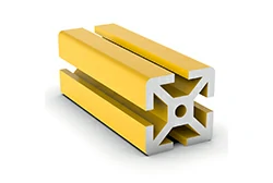 T SLOTS Yellow 40mm x 40mm 8mm Aluminum Extrusion T SLOTS Yellow 40mm x 40mm 8mm Aluminum Extrusion