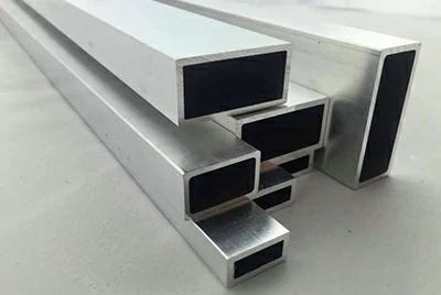 Tubo rectangular 6061 sin costura