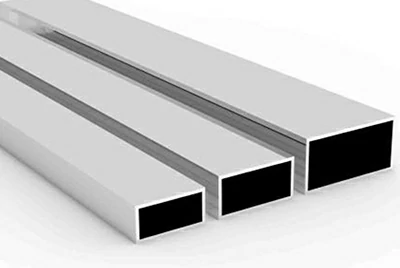 Tubo rectangular de aluminio anodizado 6061