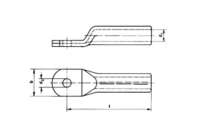 Long Barrel Aluminum cable Lugs size Long Barrel Aluminum cable Lugs size