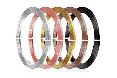 Anodized aluminum flat wire Anodized aluminum flat wire