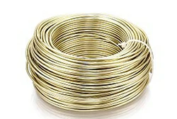Light Gold Anodized Aluminum Wire Light Gold Anodized Aluminum Wire