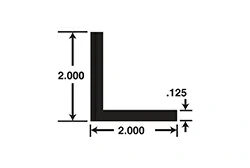 2 Zoll x 2 Zoll x 1/8 Zoll dicke Aluminium-Eckenschützer