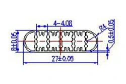 27mm*8mm-6 Delik 27mm*8mm-6 Delik