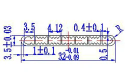 32mm*3.5mm-7 Delik 32mm*3.5mm-7 Delik