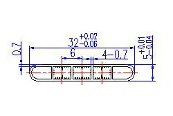 32mm*5mm-5 Delik 32mm*5mm-5 Delik
