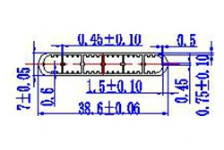 38, 6 mm*7mm-6 Delik 38, 6 mm*7mm-6 Delik