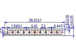 39, 2 mm*4, 5 mm-10 Delik 39, 2 mm*4, 5 mm-10 Delik
