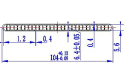 104mm*6.4mm-30 Delik 104mm*6.4mm-30 Delik