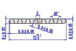 72mm*6mm-16 Delik 72mm*6mm-16 Delik