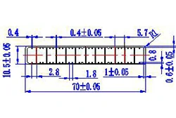 70mm*10mm-6 Delik 70mm*10mm-6 Delik