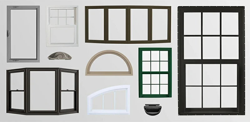 Aluminiumverkleidetes Fenster