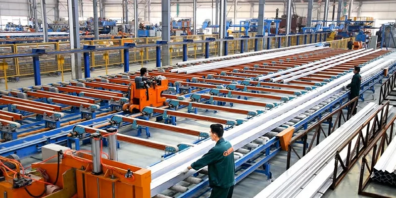 Extrusion von Fensterprofilen