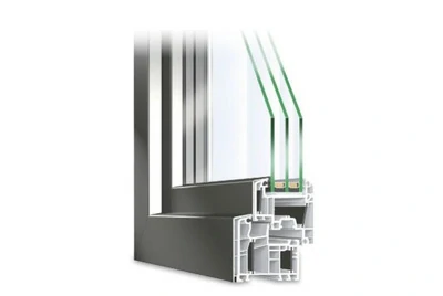 Fenster aus aluminiumbeschichtetem Vinyl (PVC) Fenster aus aluminiumbeschichtetem Vinyl (PVC)