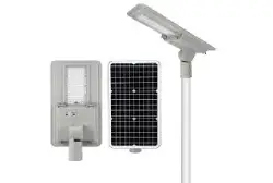 Integrated aluminum structures for solar street light poles