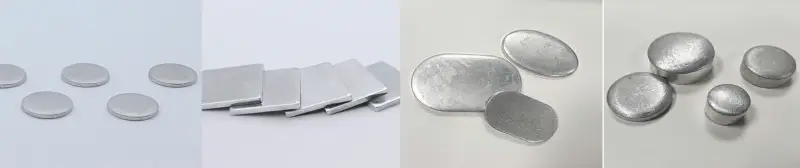 Shapes of aluminum blank