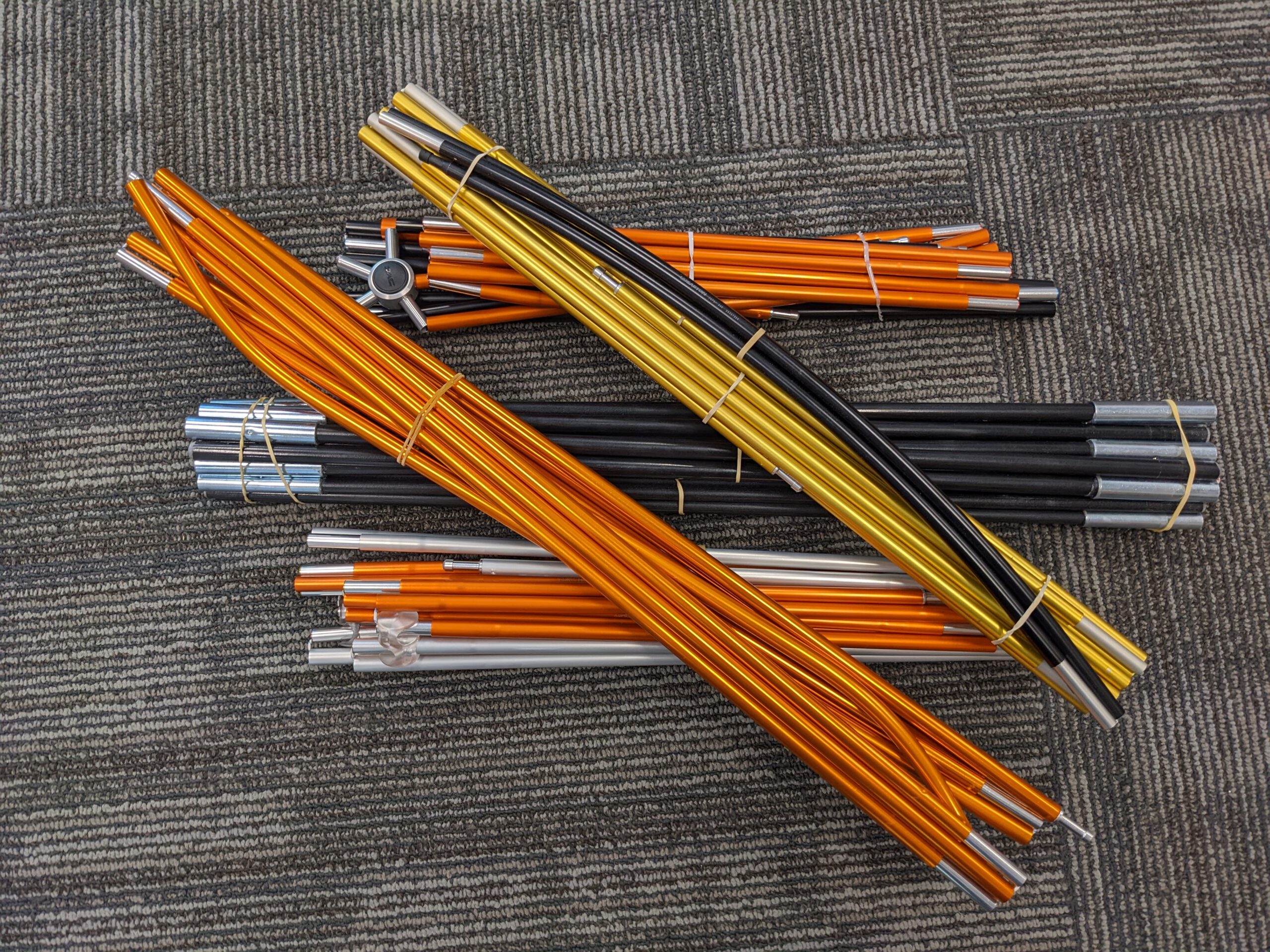 Custom aluminum tent poles