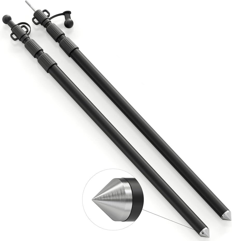 Telescoping aluminum tent pole