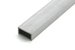 Anodized aluminum rectangular tubing