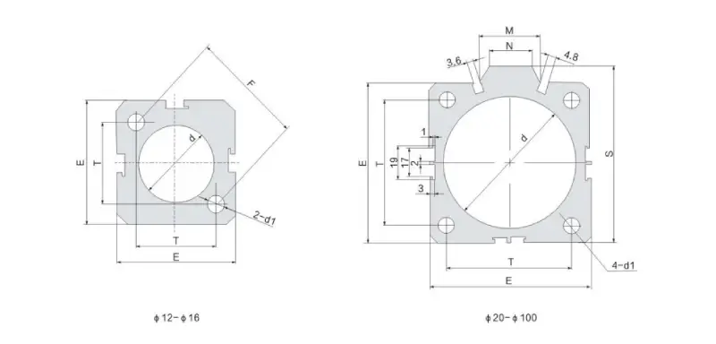 SDA Series Compact Pneumatic Cylinder Tube