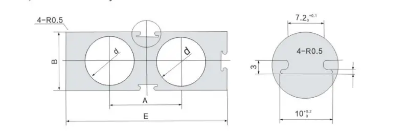Dual Rod Cylinder Tubes (TR / TN / CXSJ / CXS)
